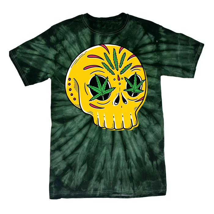 Skull Weed Tie-Dye T-Shirt