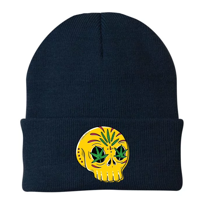 Skull Weed Knit Cap Winter Beanie