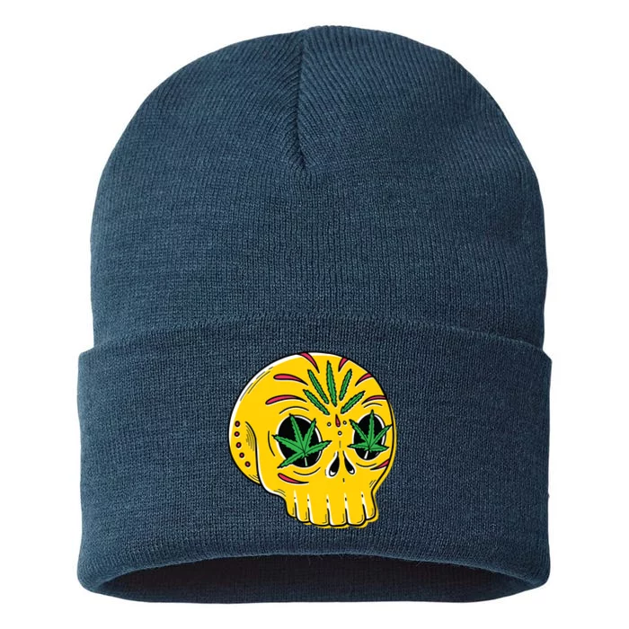 Skull Weed Sustainable Knit Beanie