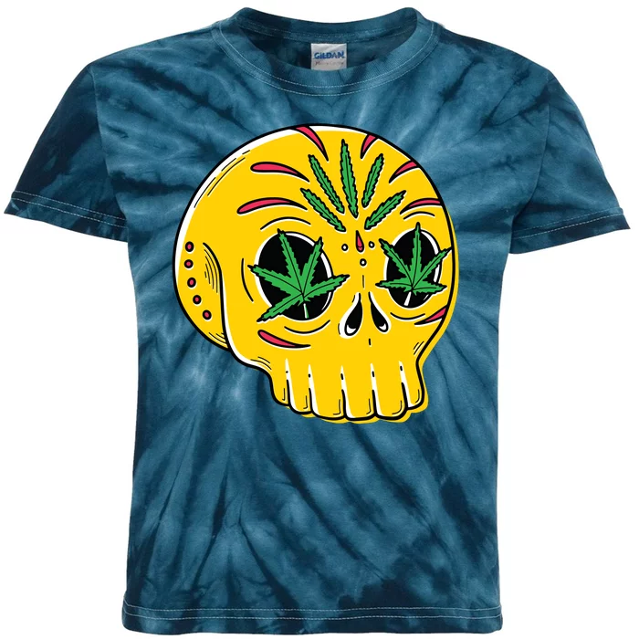 Skull Weed Kids Tie-Dye T-Shirt