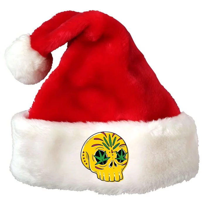 Skull Weed Premium Christmas Santa Hat