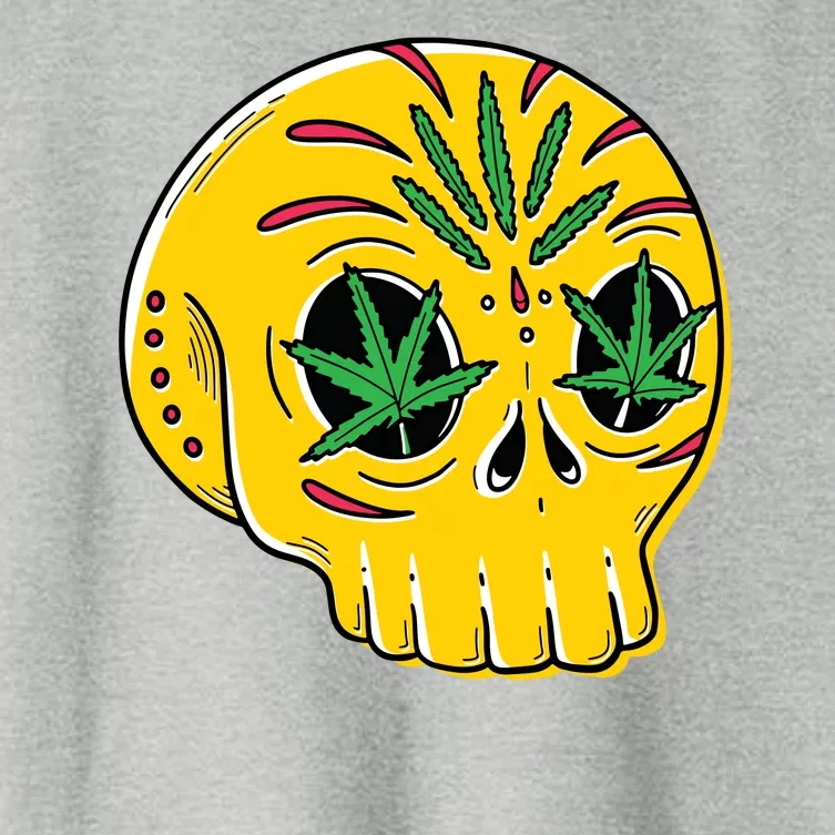 Skull Weed Women's Crop Top Tee