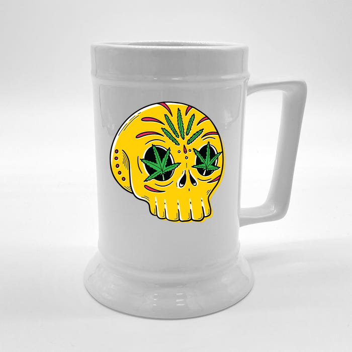 Skull Weed Front & Back Beer Stein