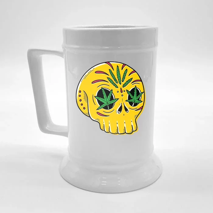 Skull Weed Front & Back Beer Stein