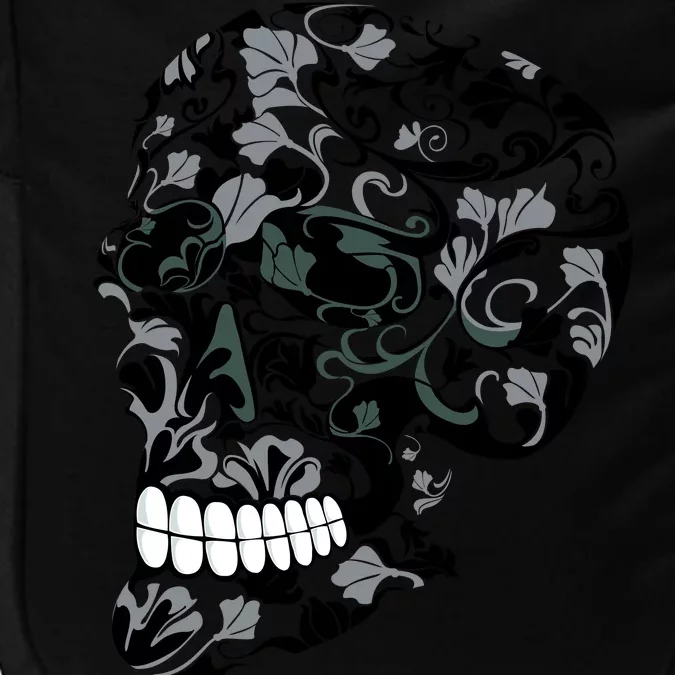 Skull With Flowers Day of the Dead Impact Tech Backpack