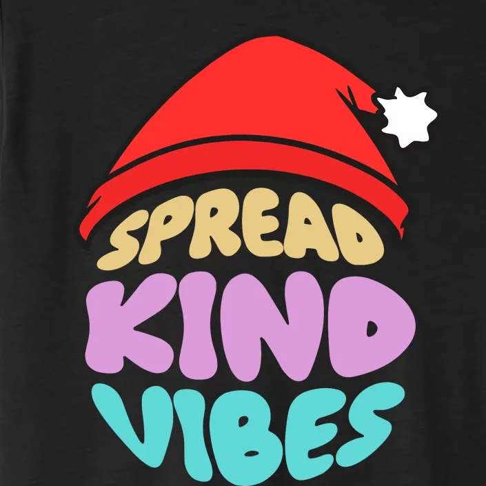 Spread Kind Vibes Funny Christmas Santa Hat Happy Unity ChromaSoft Performance T-Shirt