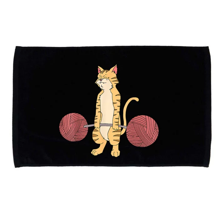 Strong Kitten Weightlifting Bodybuilding Gym Microfiber Hand Towel