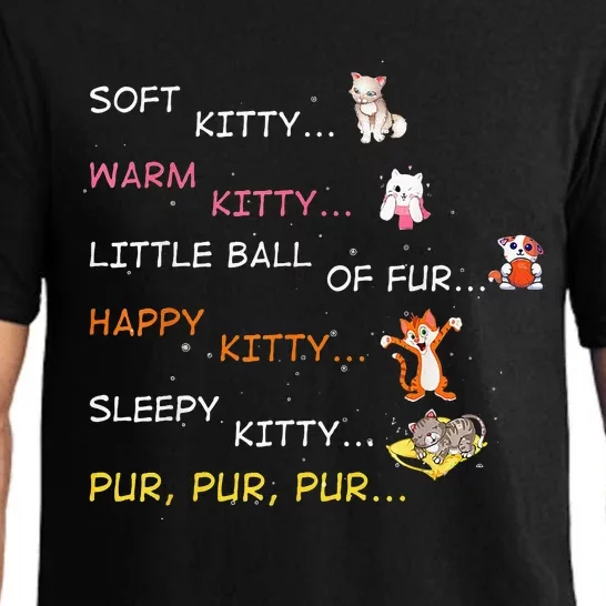 Soft Kitty Warm Kitty Little Ball Of Fur Happy Kitty Sleepy Pajama Set