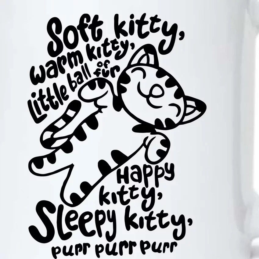 Soft Kitty Warm Kitty Little Ball Of Fur Black Color Changing Mug