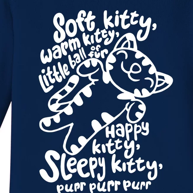 Soft Kitty Warm Kitty Little Ball Of Fur Baby Long Sleeve Bodysuit