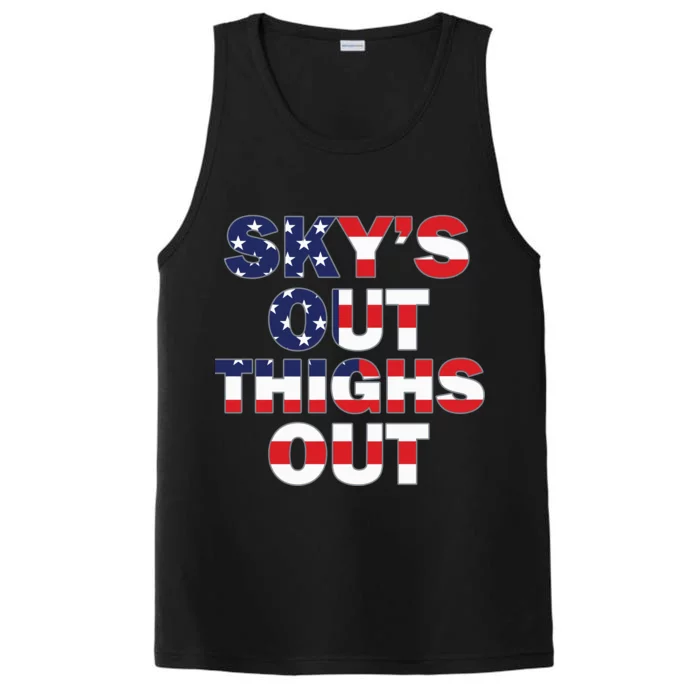 Sky's Out Thighs Out Performance Tank