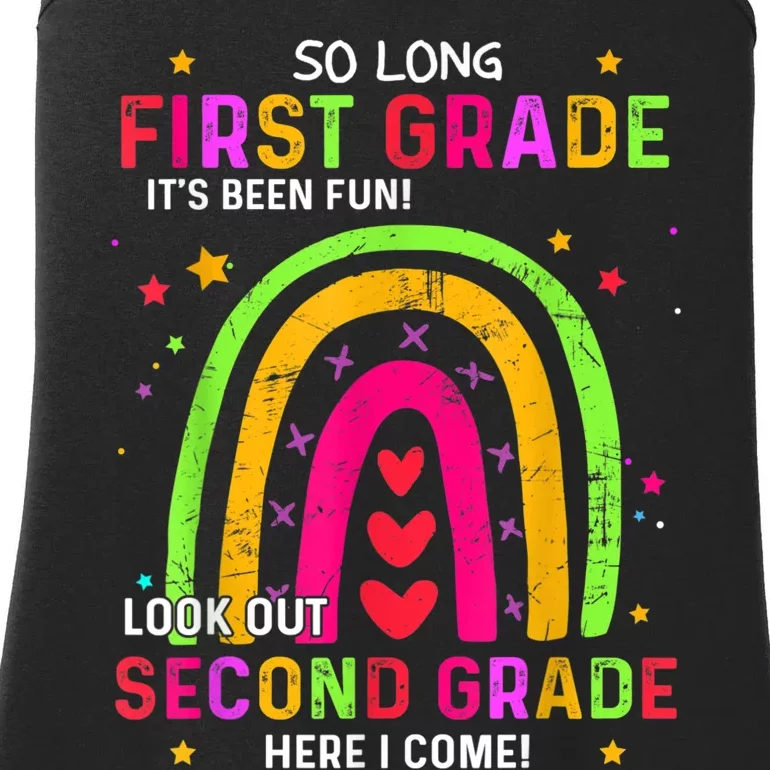 So Long 1st Grade Look Out 2nd Grade Funny Graduation Gifts Ladies Essential Tank