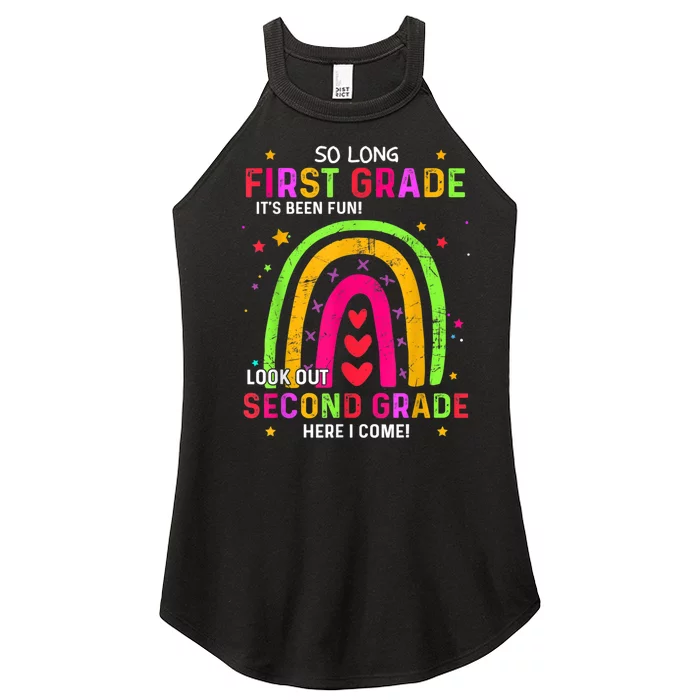 So Long 1st Grade Look Out 2nd Grade Funny Graduation Gifts Women’s Perfect Tri Rocker Tank