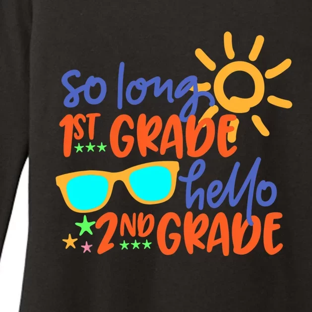 SO LONG 1st GRADE HELLO 2nd GRADE Teacher Student School Womens CVC Long Sleeve Shirt