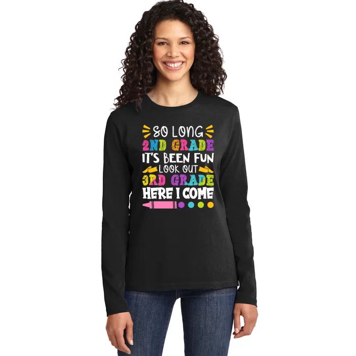 So Long 2nd Grade it's Been Fun | Funny Last Day of School Ladies Long Sleeve Shirt