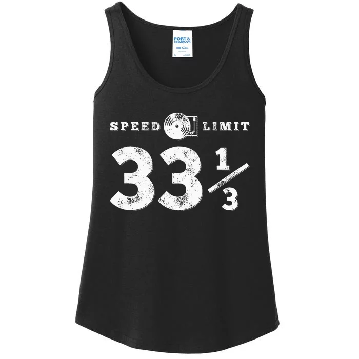 Speed Limit 33 13 Vinyl For Music Record Collector Ladies Essential Tank