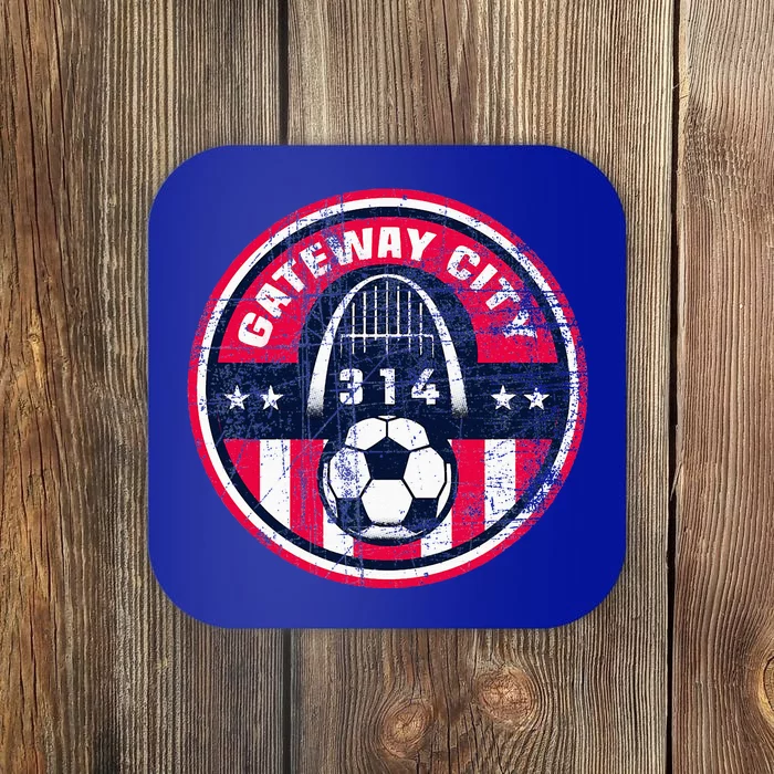 St. Louis 314 Area Code Vintage Distressed Coaster