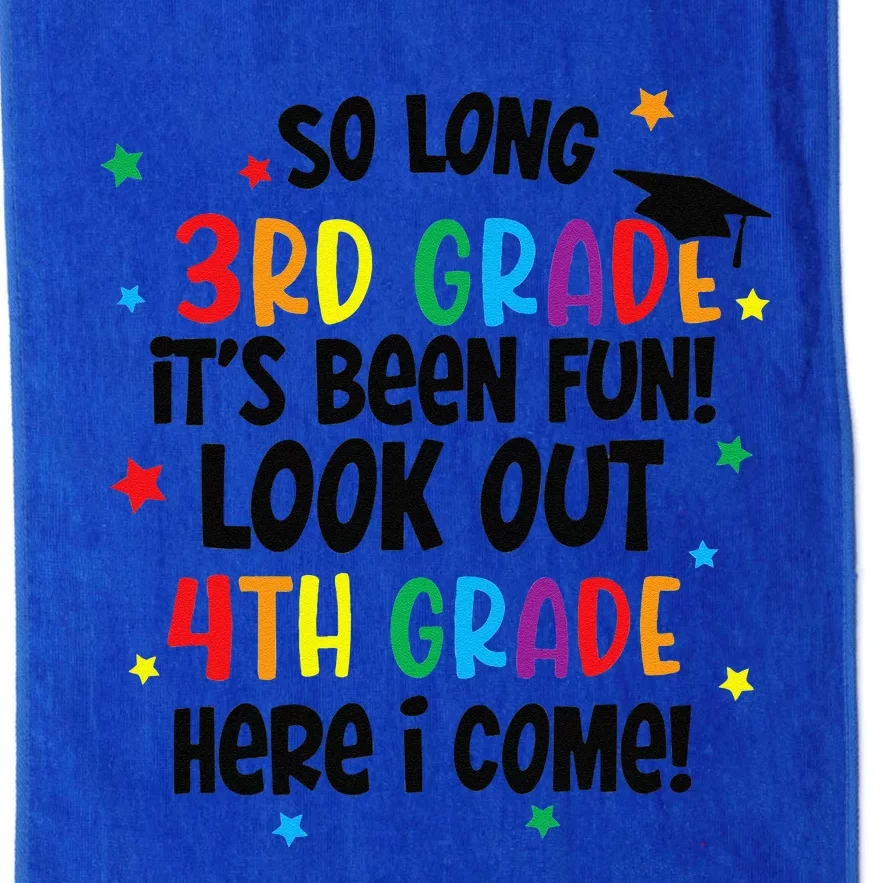 So Long 3rd Grade Look Out Kindergarten Funny Graduation Gift Platinum Collection Golf Towel