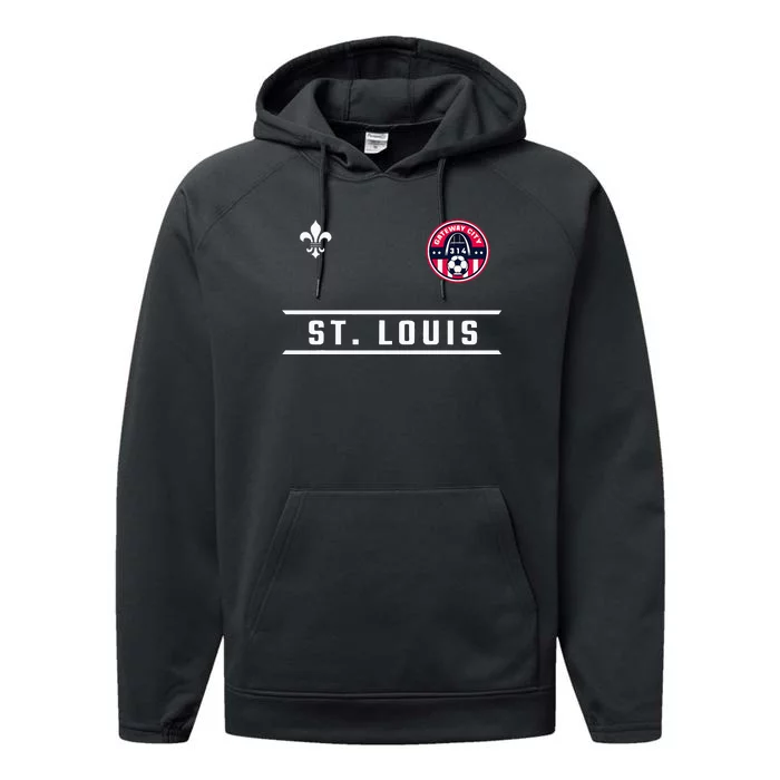 St. Louis 314 Area Code Classic Gateway Performance Fleece Hoodie