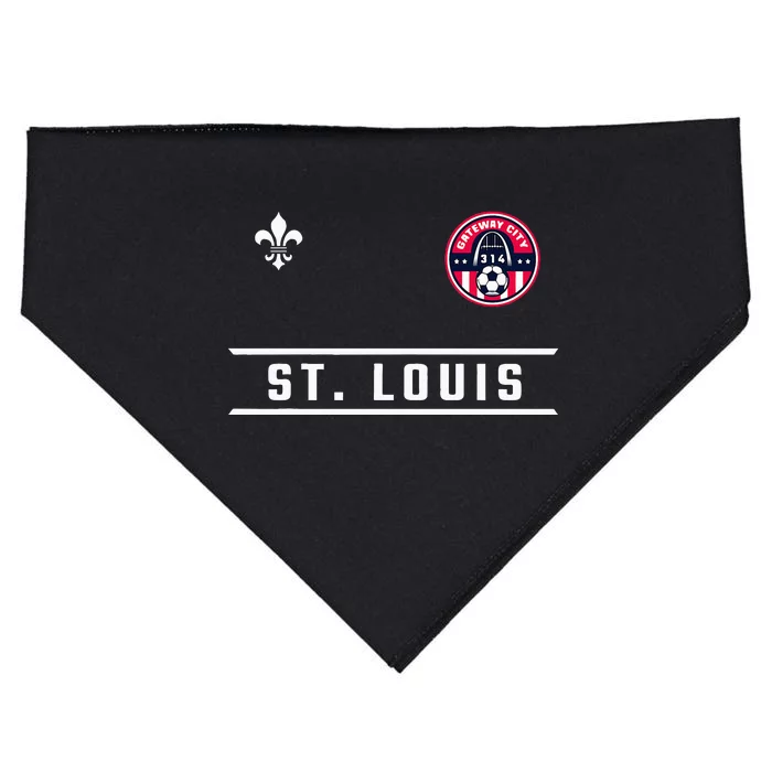 St. Louis 314 Area Code Classic Gateway USA-Made Doggie Bandana