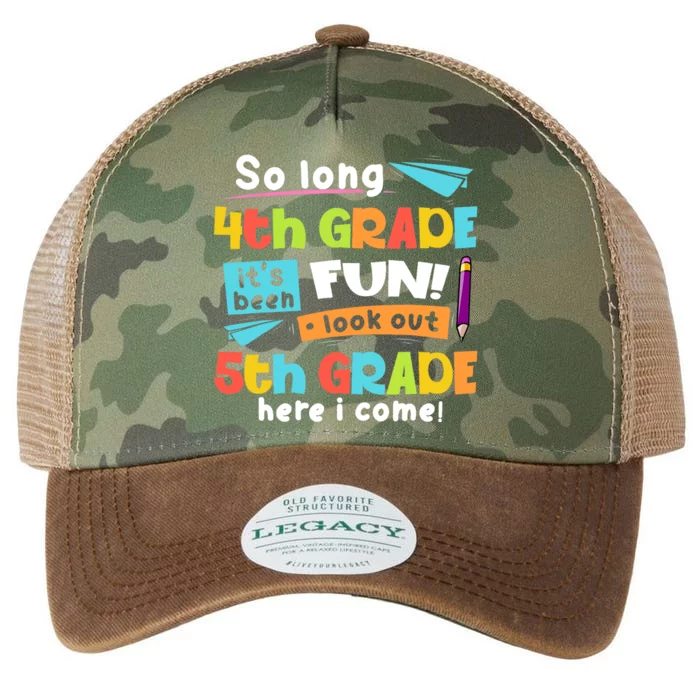 So Long 4th Grade 5th Grade Here I Come Graduation Boy Legacy Tie Dye Trucker Hat