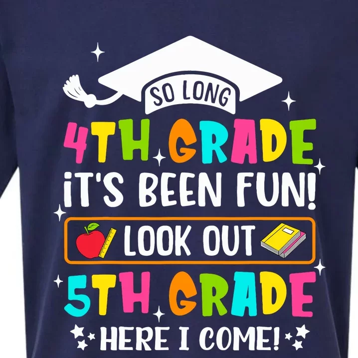 So Long 4th Grade Graduation 5th Grade Here I Come Teacher Sueded Cloud Jersey T-Shirt