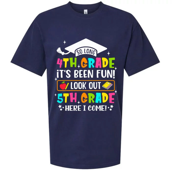 So Long 4th Grade Graduation 5th Grade Here I Come Teacher Sueded Cloud Jersey T-Shirt