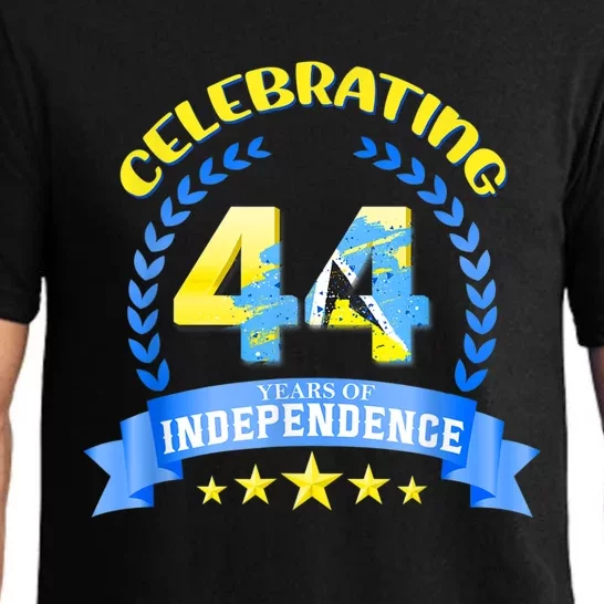 St. Lucia 44th Independence Souvenir For Men And Women Pajama Set