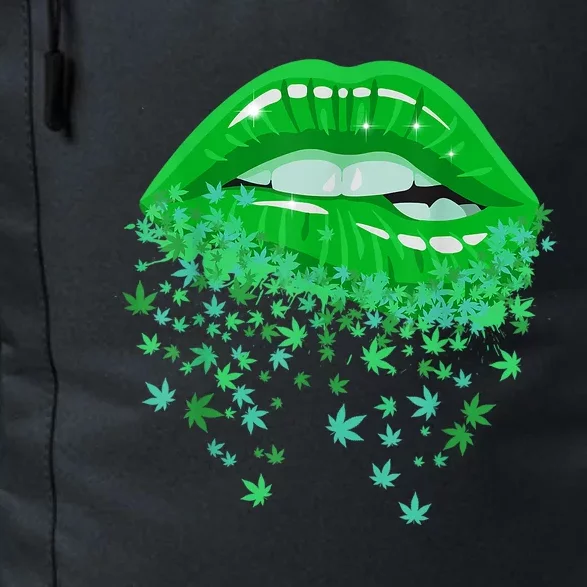 Sexy Lips 420 Cannabis Marijuana Weed Pot Leaf Lover Gift Daily Commute Backpack