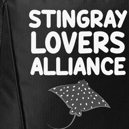 Stingray Lovers Alliance Cartilaginous Fish Sharks Oceans City Backpack