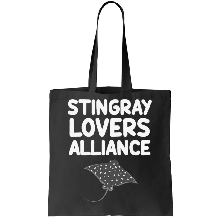 Stingray Lovers Alliance Cartilaginous Fish Sharks Oceans Tote Bag