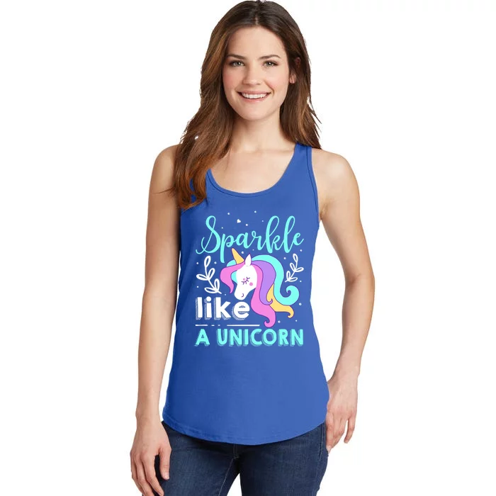 Sparkle Like A Unicorn Gift Ladies Essential Tank