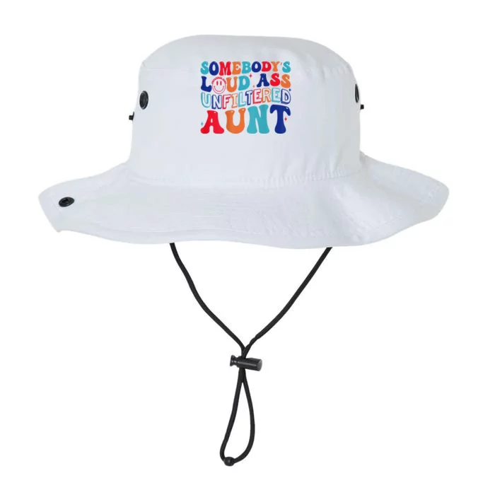 Somebodys Loud Ass Unfiltered Aunt Retro Groovy Funny Legacy Cool Fit Booney Bucket Hat