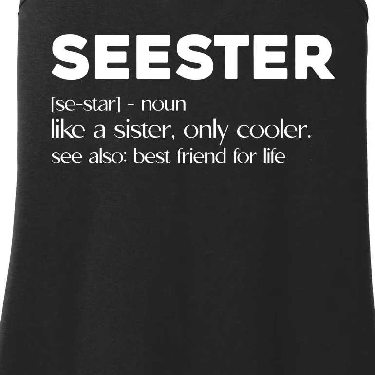 Seester Like A Sister Only Cooler Ladies Essential Tank