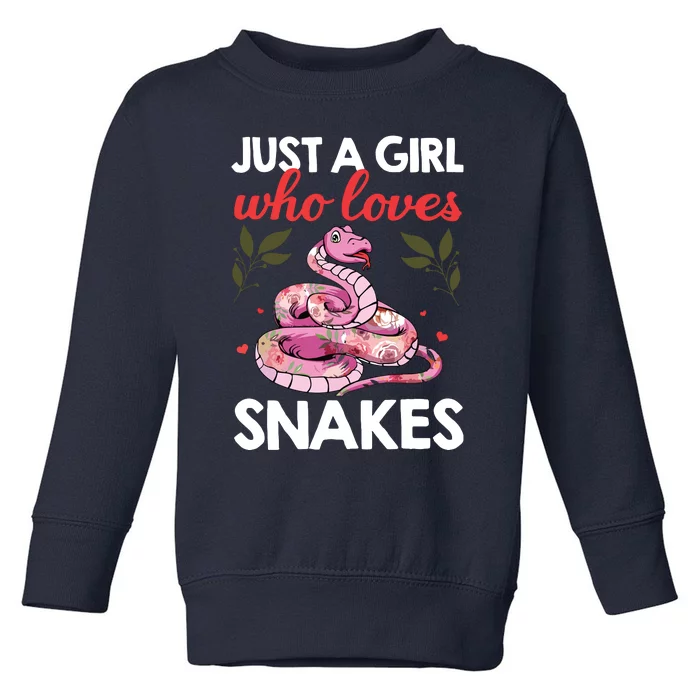 Snake Lover Art For Women Girl Ball Python Coral Reptile Toddler Sweatshirt