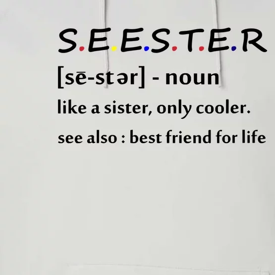 Seester Like A Sister Only Cooler Performance Fleece Hoodie