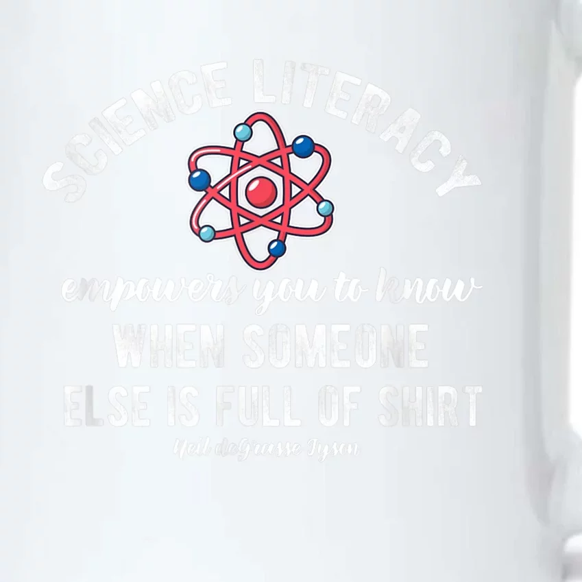 Science Literacy Atom Funny Science Quote Black Color Changing Mug