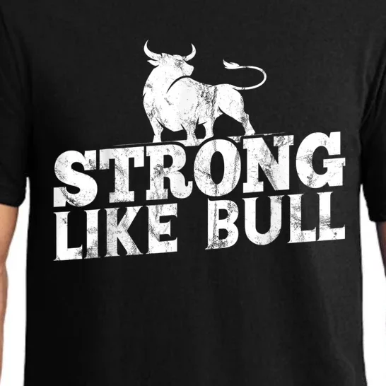 Strong Like A Bull Powerlifting Bodybuilding Pajama Set