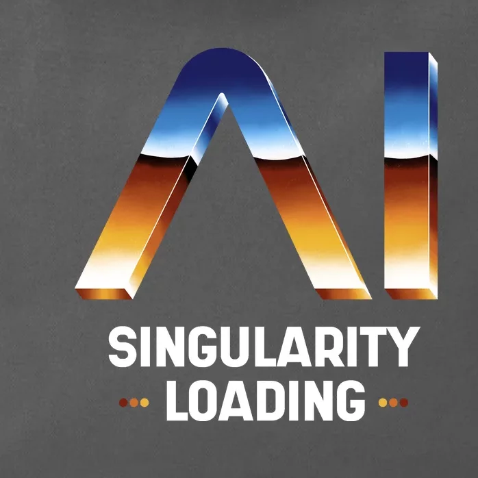 Singularity Loading AI Artificial Intelligence Zip Tote Bag