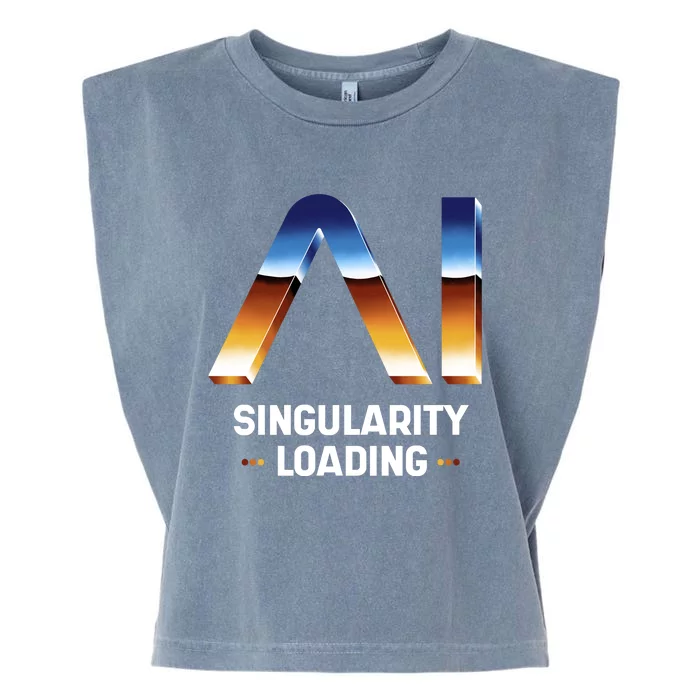 Singularity Loading AI Artificial Intelligence Garment-Dyed Women's Muscle Tee