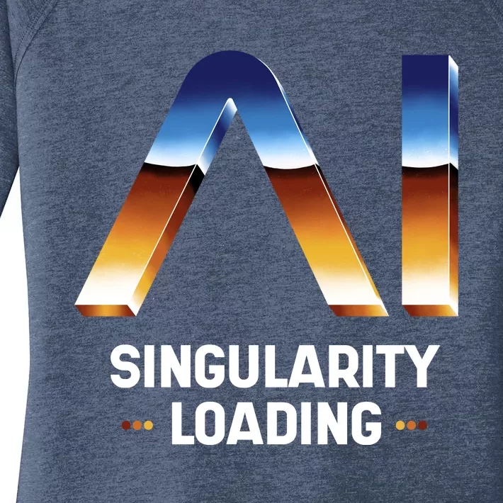 Singularity Loading AI Artificial Intelligence Women's Perfect Tri Tunic Long Sleeve Shirt