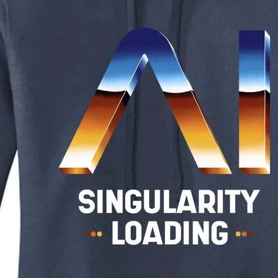 Singularity Loading AI Artificial Intelligence Women's Pullover Hoodie