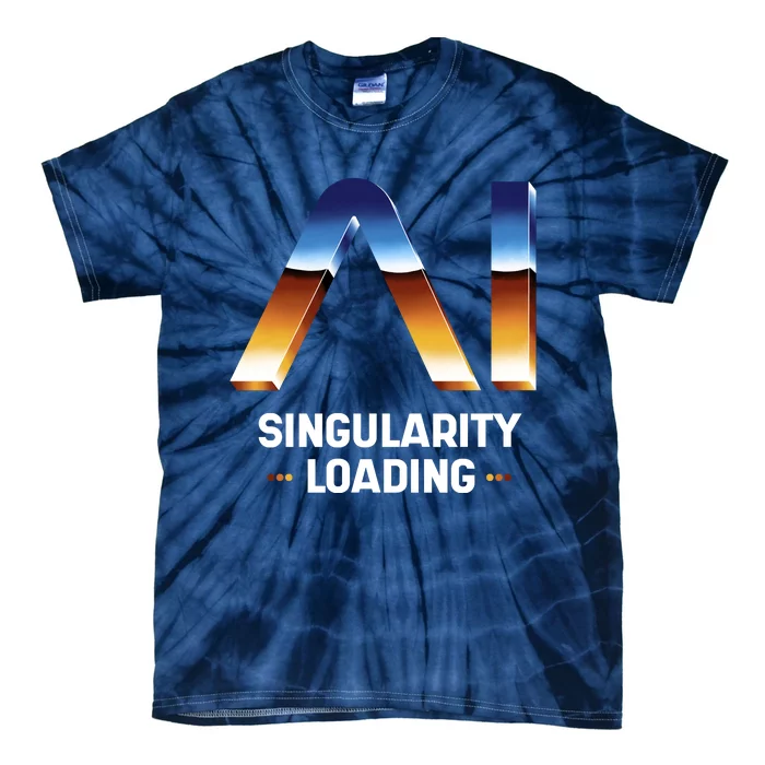 Singularity Loading AI Artificial Intelligence Tie-Dye T-Shirt