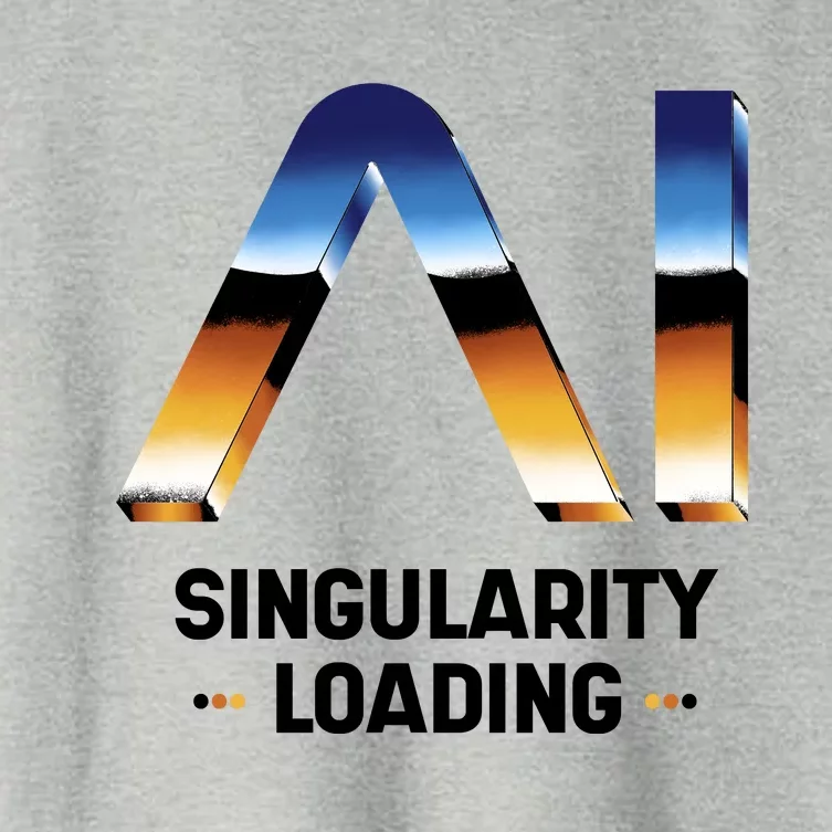 Singularity Loading AI Artificial Intelligence Women's Crop Top Tee