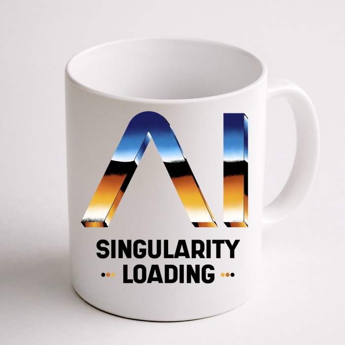 Singularity Loading AI Artificial Intelligence Front & Back Coffee Mug