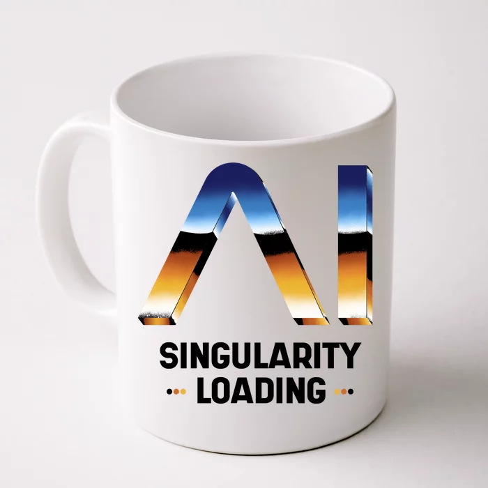 Singularity Loading AI Artificial Intelligence Front & Back Coffee Mug