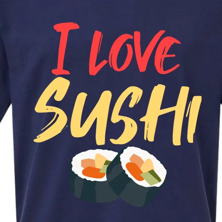 Sushi Lover Addicted To Gift Sueded Cloud Jersey T-Shirt