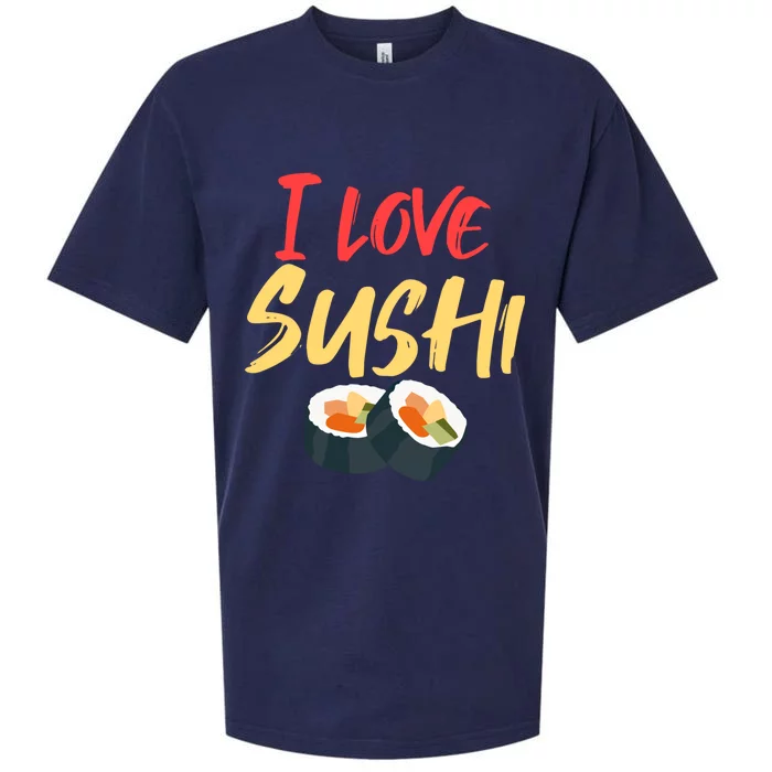 Sushi Lover Addicted To Gift Sueded Cloud Jersey T-Shirt