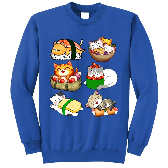 Sushi Lover Anime Cats Lovers Japanese Anime Kawaii Neko Gift Sweatshirt