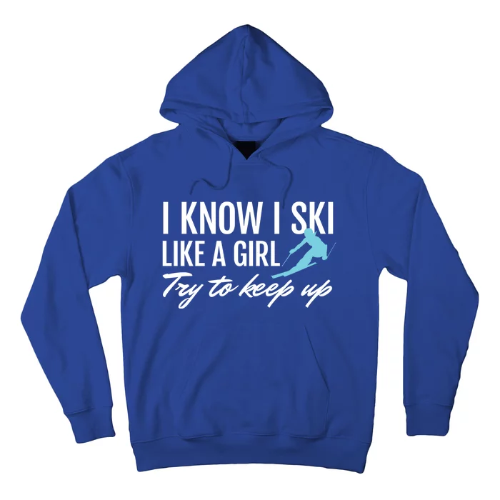 Ski Like A ; Skiing Cute Gift Teen Hoodie